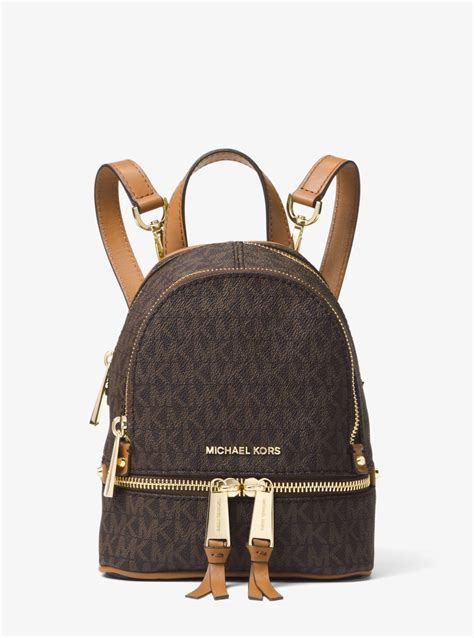 michael kors mini logo backpack